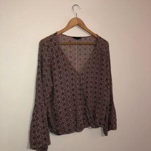 V-Neck Loose Blouse